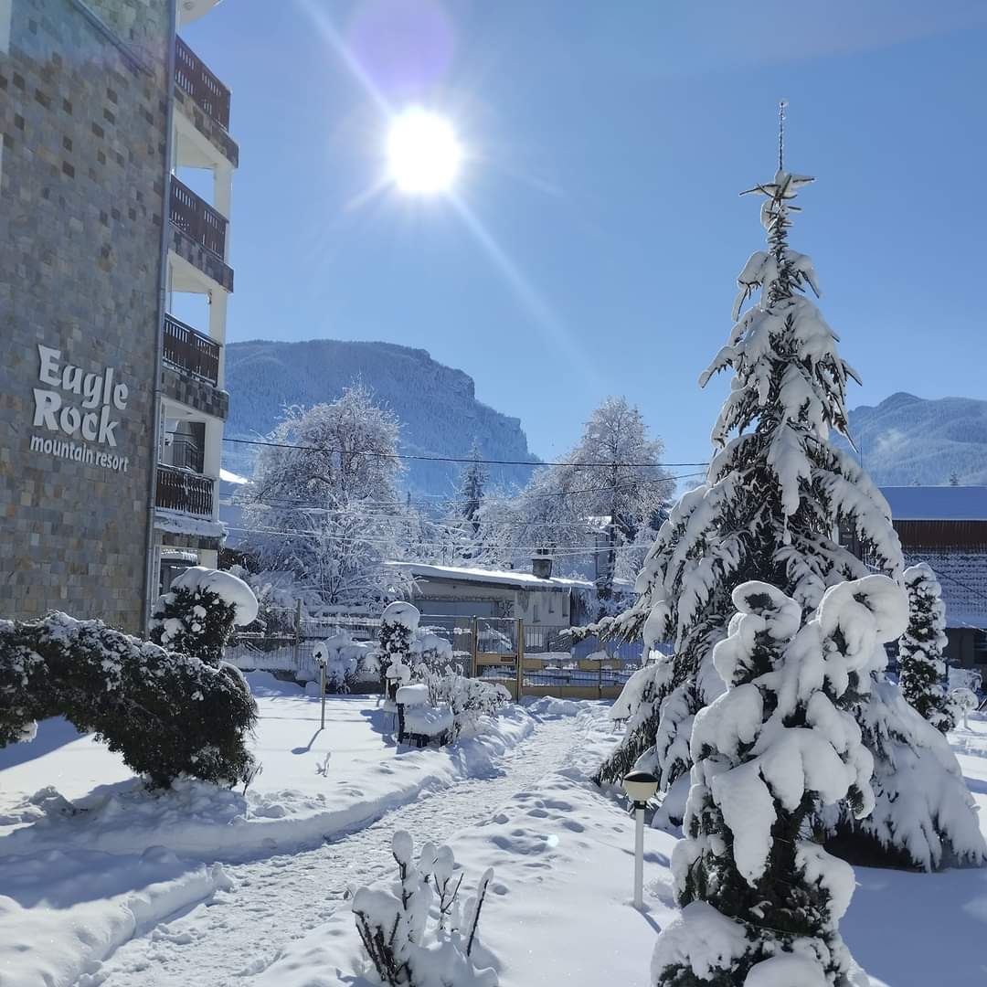 Stunning winter morning at Eagle Rock Mountain Resort in Beli Iskar